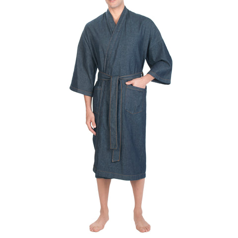 Montauk Hooded Robe With Piping