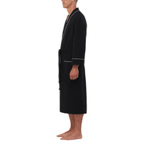 Big and Tall Knit Waffle Kimono