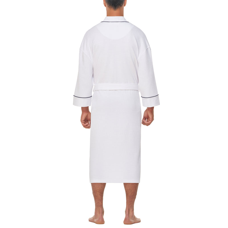 Big and Tall Knit Waffle Kimono