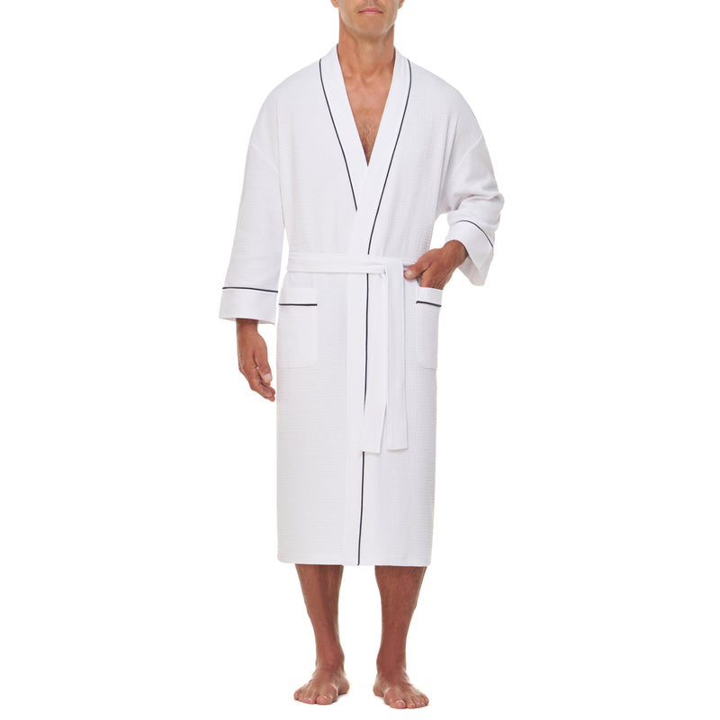 Knit Waffle Kimono Robe