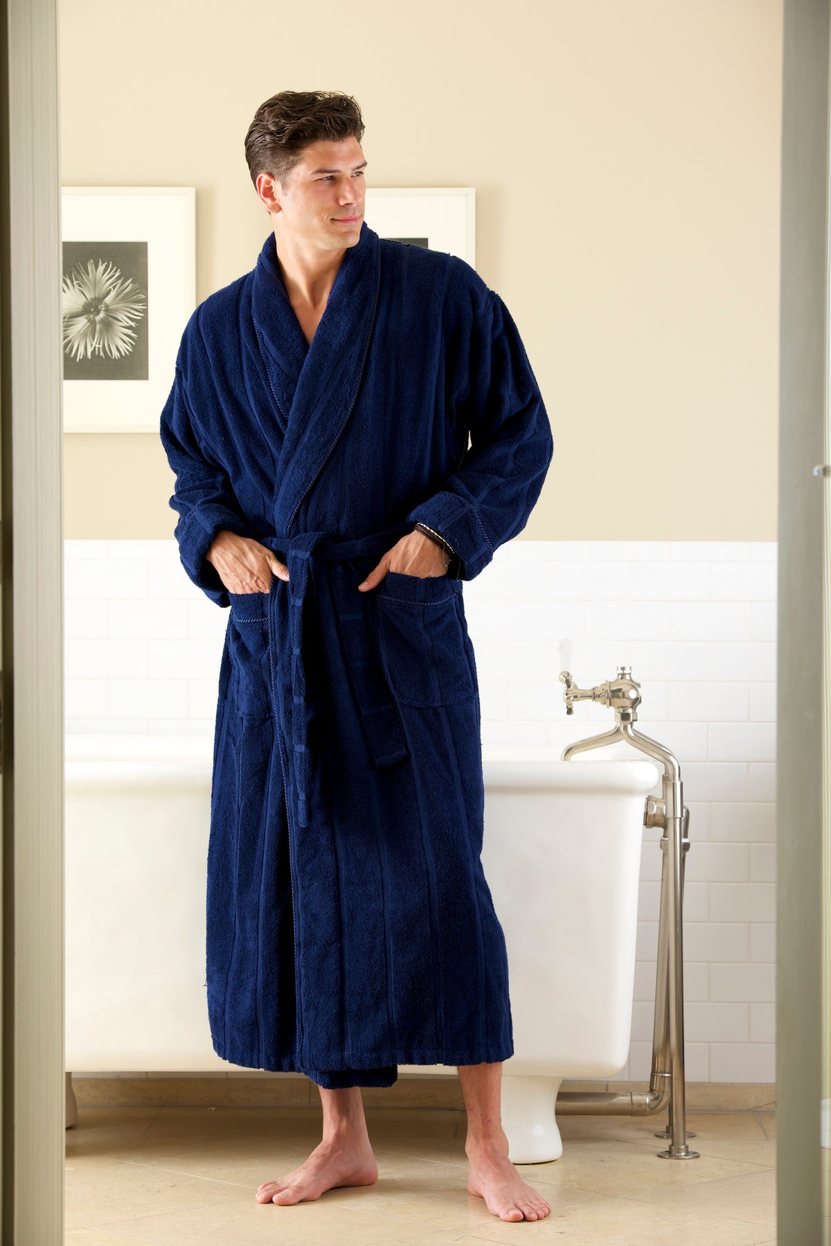 Ultra Lux Big And Tall Terry Shawl Robe