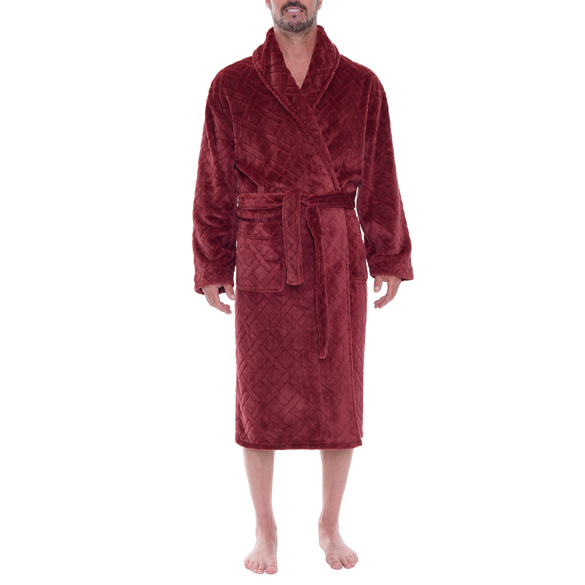 Big And Tall Crossroads Plush Fleece Shawl Robe