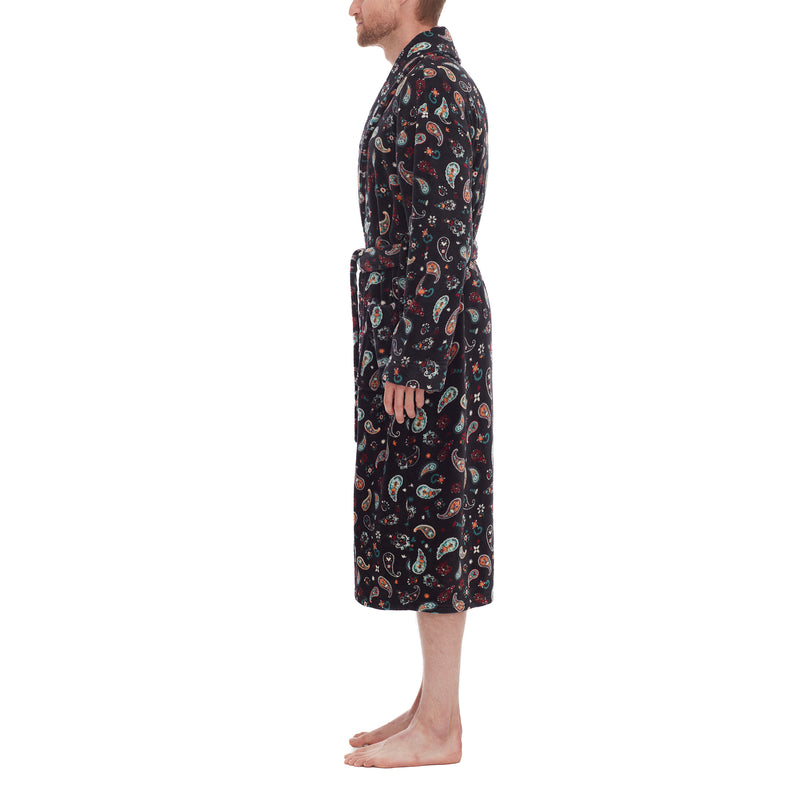 Paisley Plush Fleece Robe