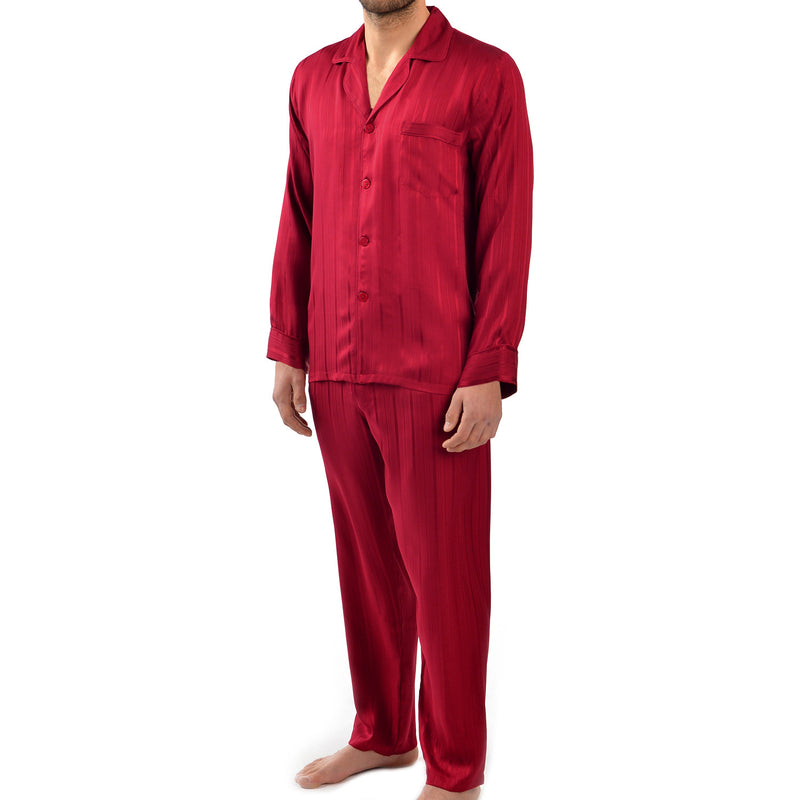 Herringbone Stripe Silk Pajama