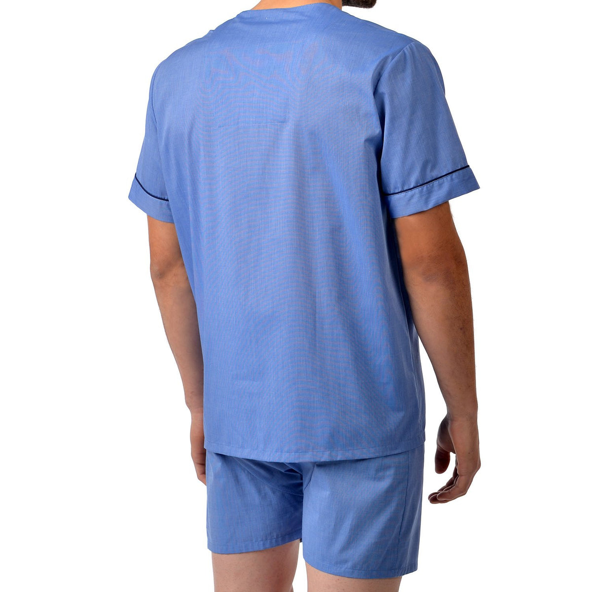 Cotton Shorty Pajama In Blue