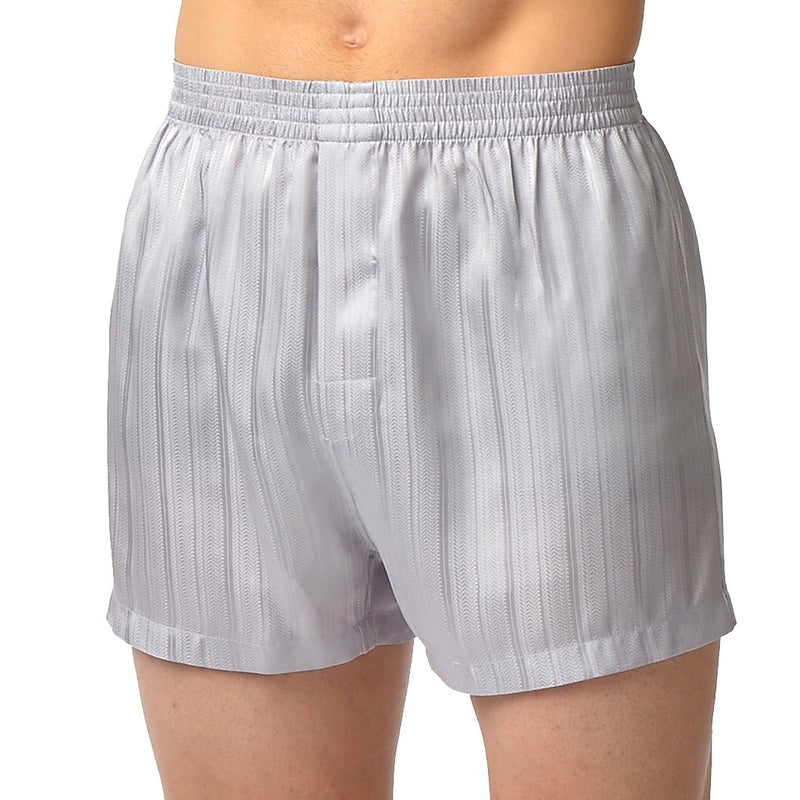 Herringbone Stripe Silk Boxer Short