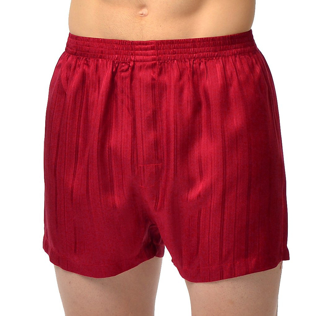 Herringbone Stripe Silk Boxer Short